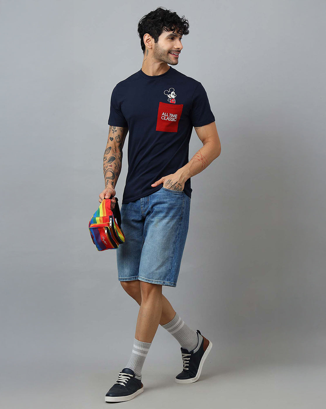 Mickey & Friends Printed Regular Fit Tshirt For Men
