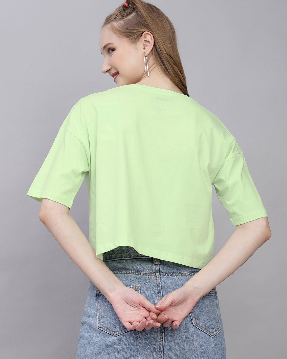 Mickey & Friends Printed Boxy Fit Tshirt For Women
