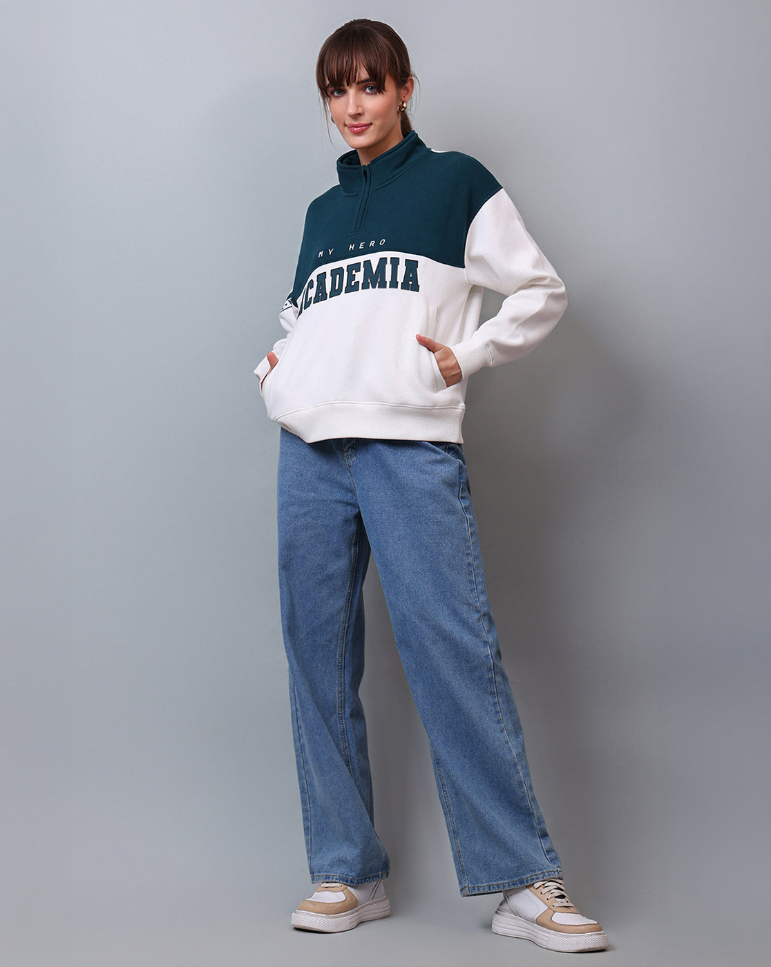 My Hero Academia Printed Relaxed Fit Sweatshirt For Women