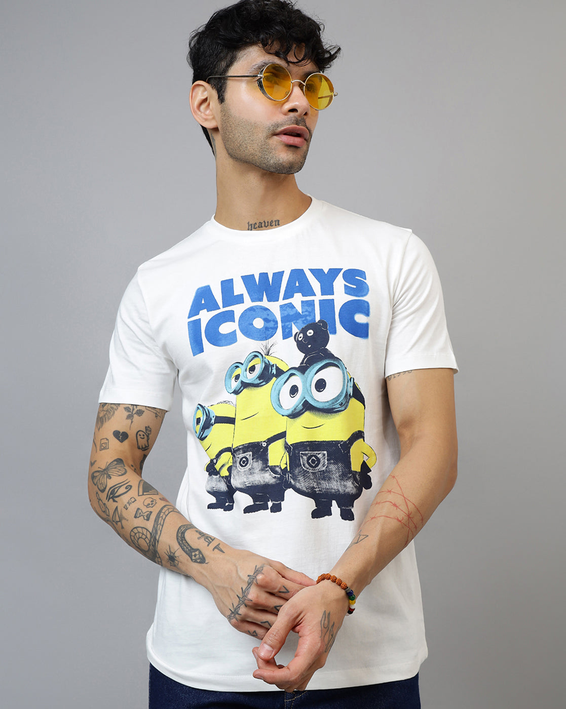 Minions Printed Regular Fit Tshirt For Men