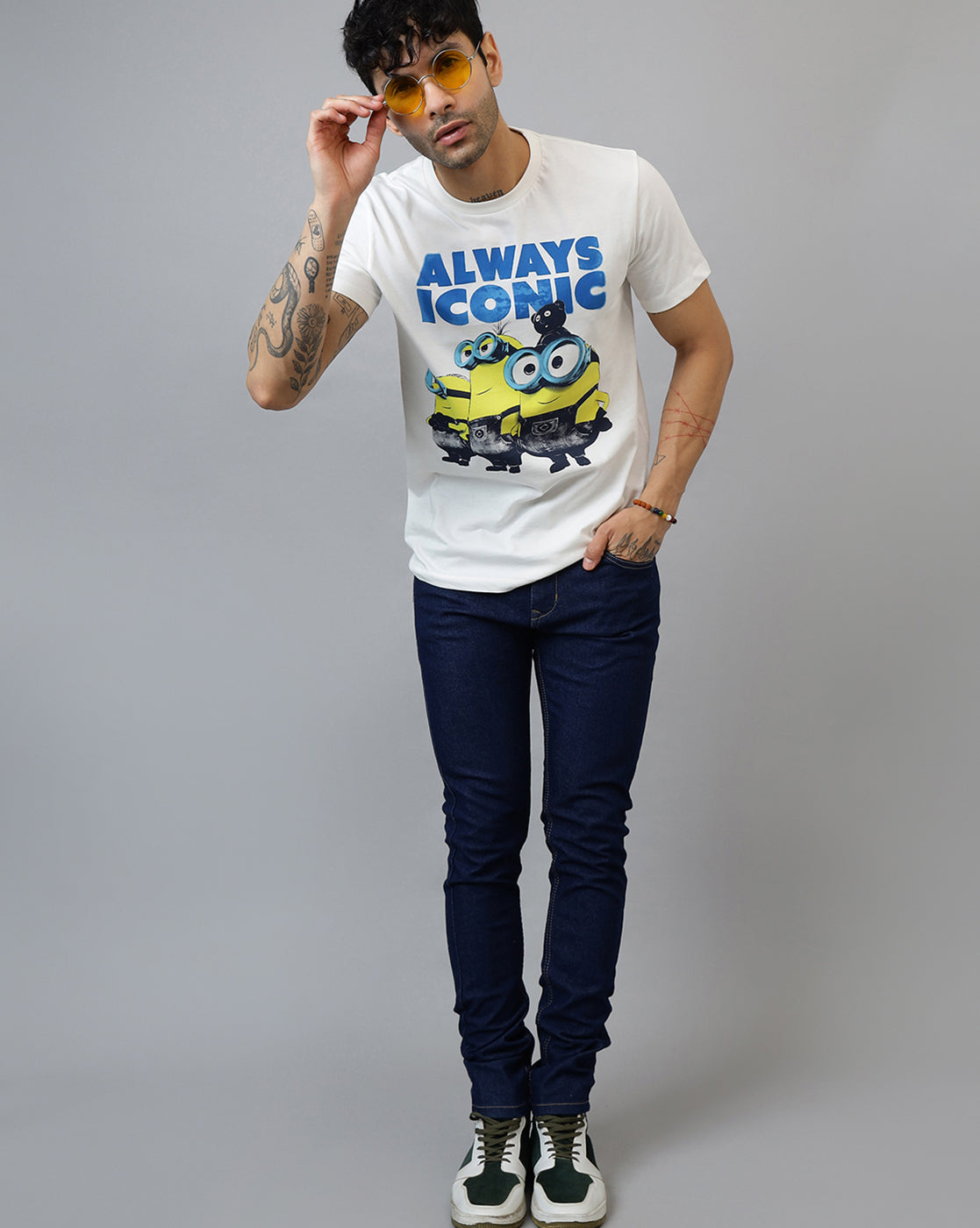 Minions Printed Regular Fit Tshirt For Men