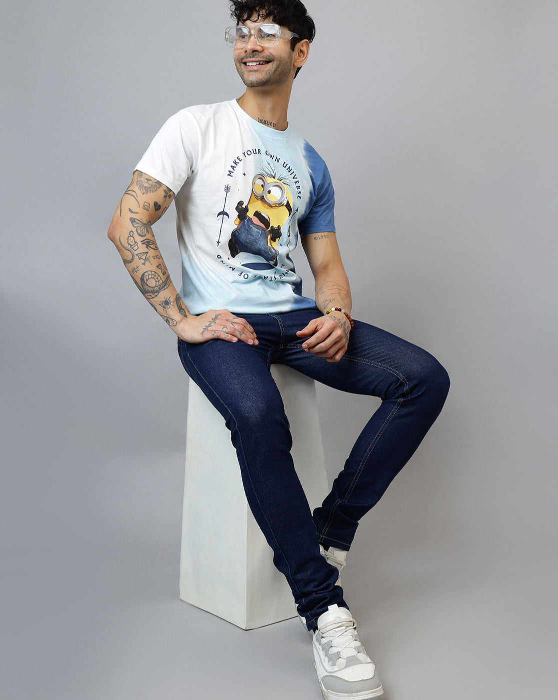 Minions Printed Regular Fit Tshirt For Men