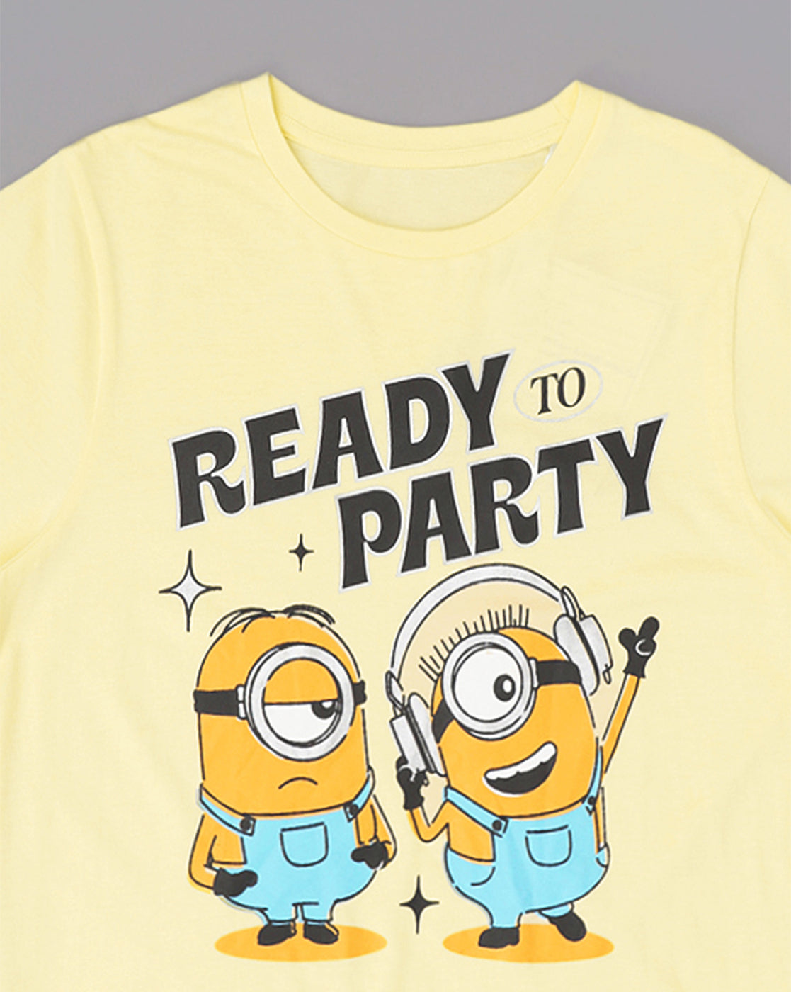 Minions Printed Regular Fit Tshirt For Women