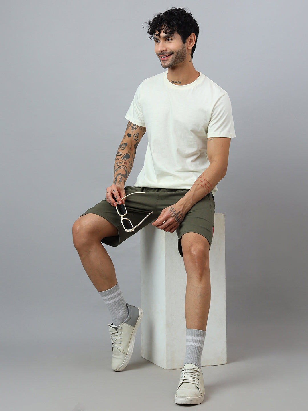Naruto Printed Regular Fit Shorts For Men