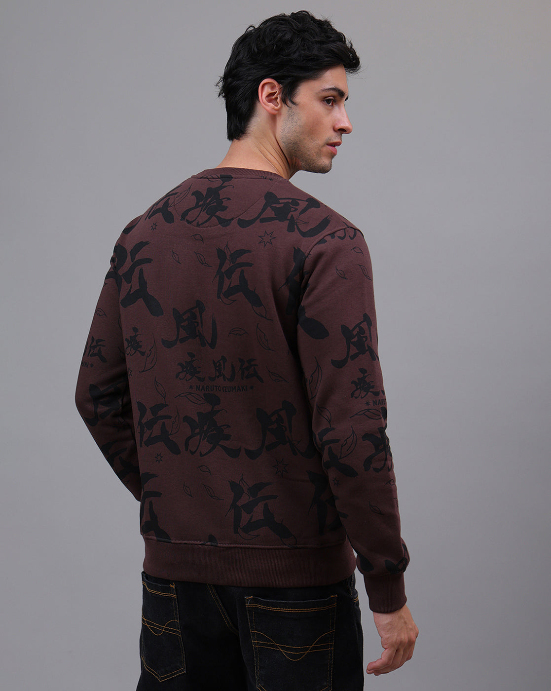 Naruto Printed Regular Fit Sweatshirt For Men
