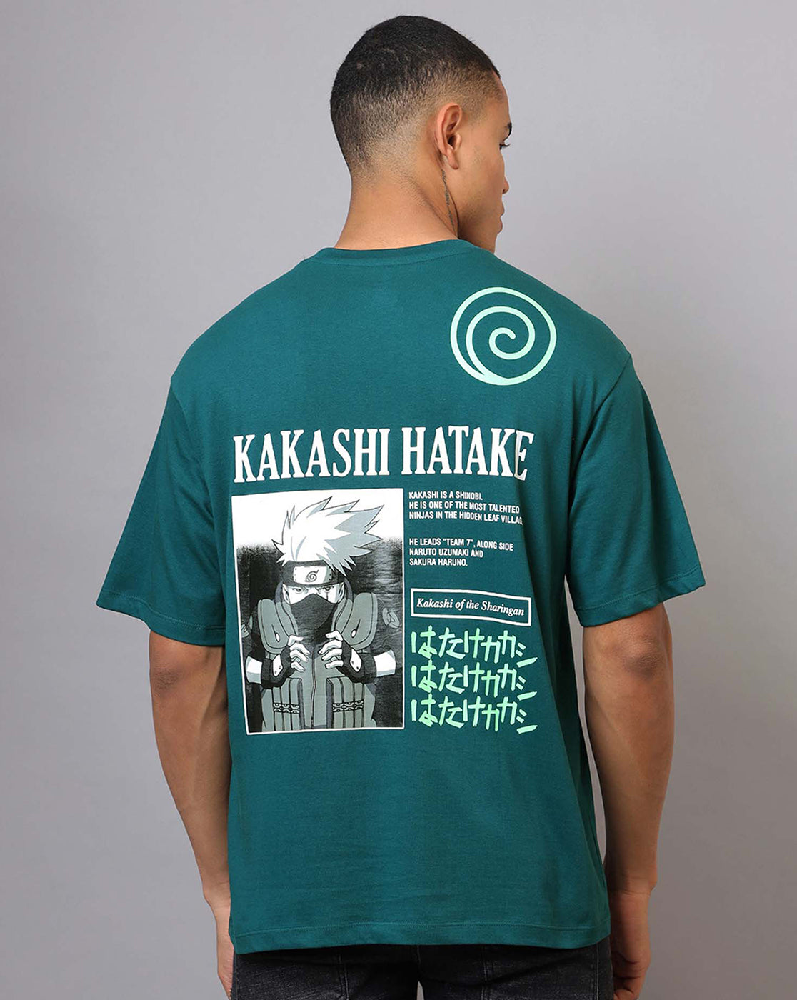 Naruto Printed Oversized Tshirt For Men