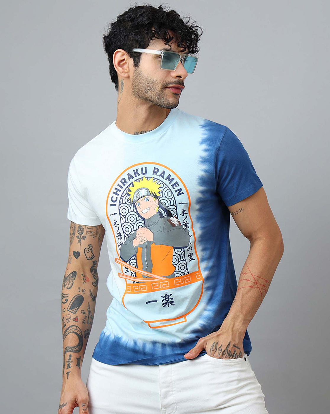 Naruto Printed Regular Fit Tshirt For Men
