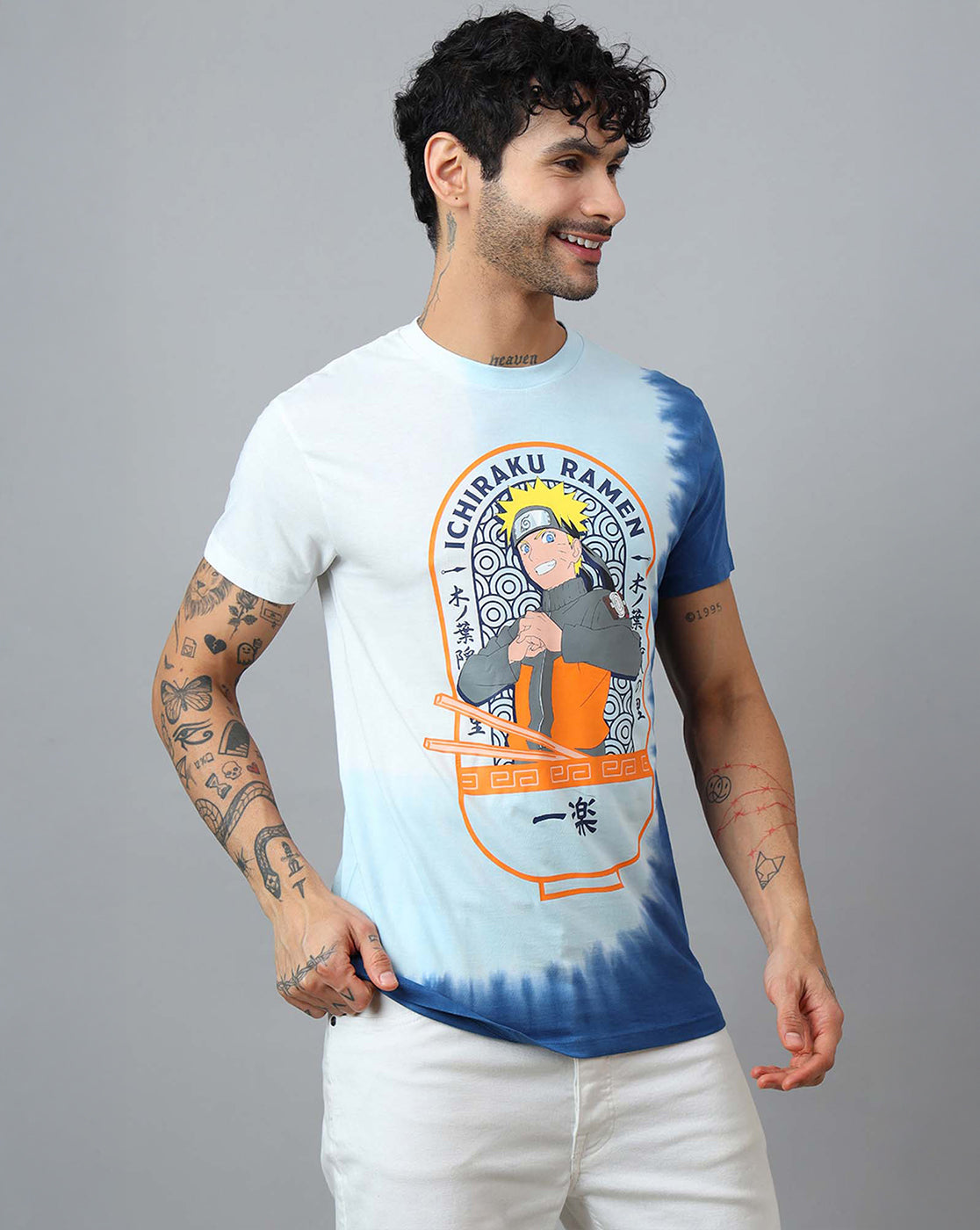 Naruto Printed Regular Fit Tshirt For Men