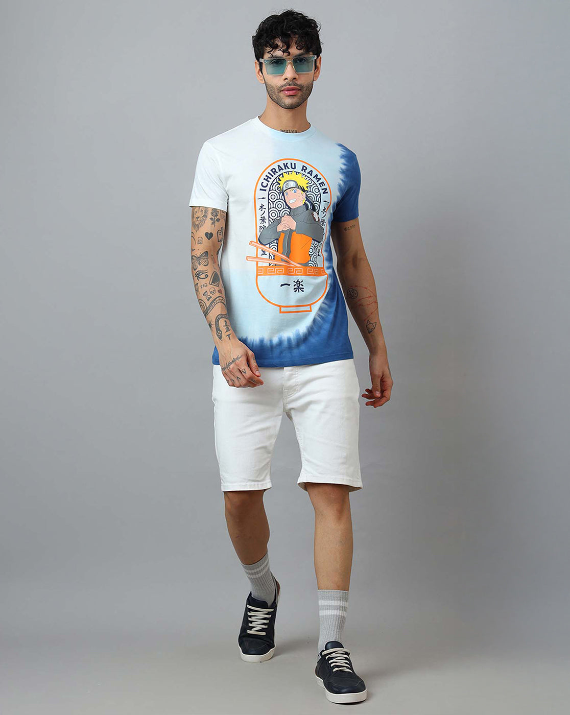 Naruto Printed Regular Fit Tshirt For Men