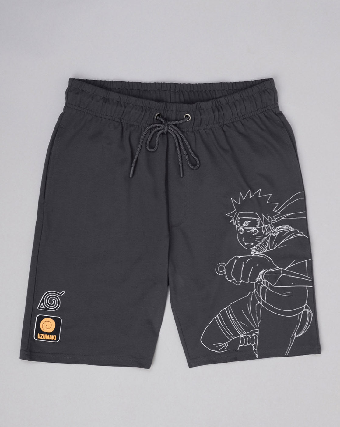 Naruto Printed Regular Fit Shorts For Men