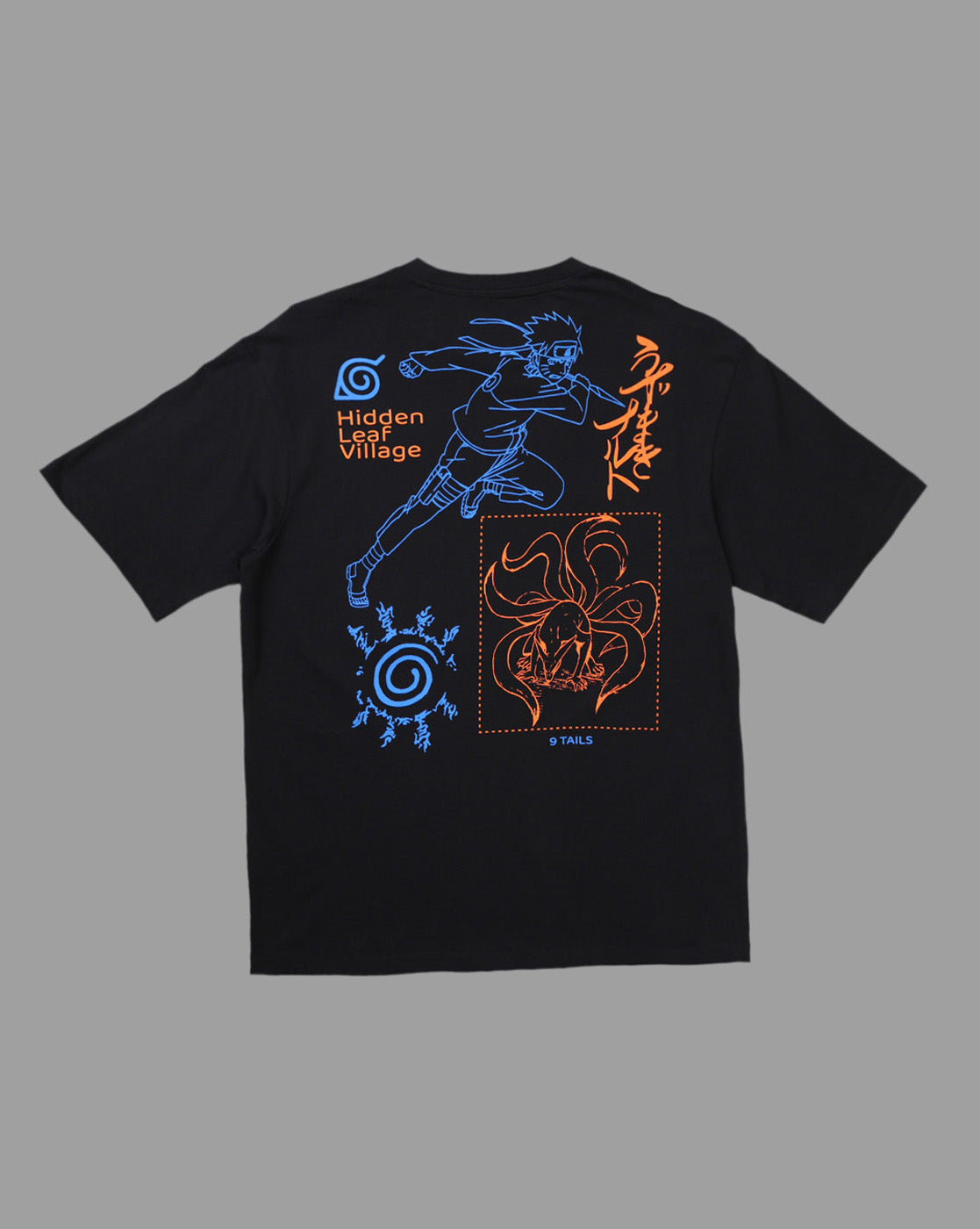 Naruto Embroidered Oversized Tshirt For Men