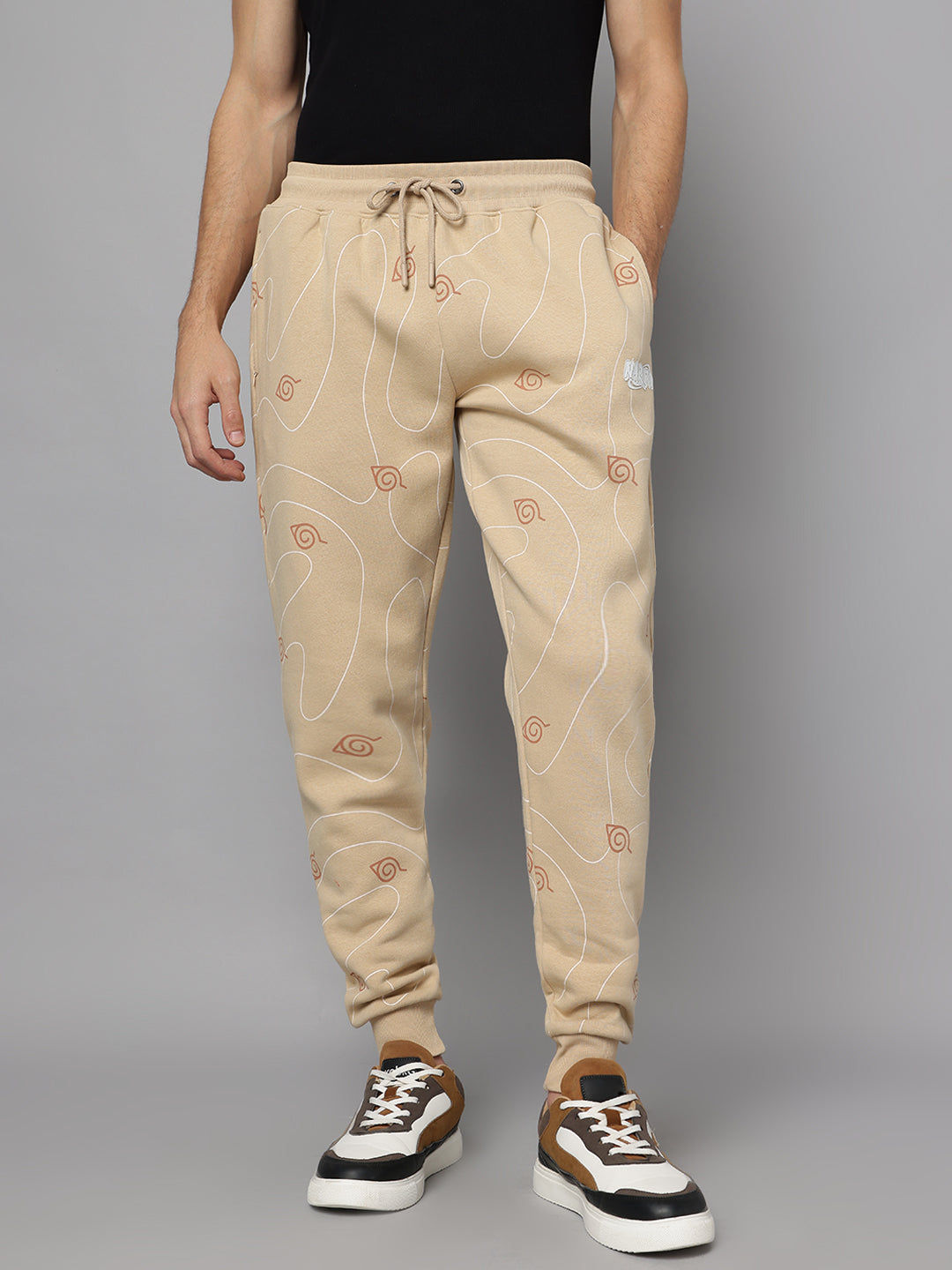 Naruto Printed Sweatshirt & Joggers Co-Ords Set For Men