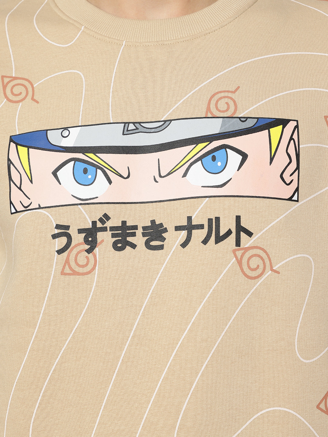 Naruto Printed Sweatshirt & Joggers Co-Ords Set For Men