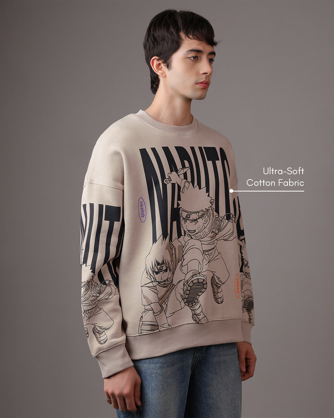 Naruto & Itachi Oversized Sweatshirt Men