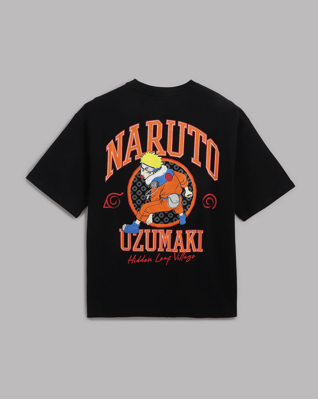 Naruto Black Oversized Tshirt Men