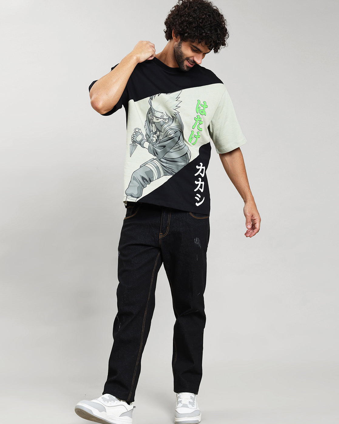 Naruto Kakashi Oversized Tshirt Men