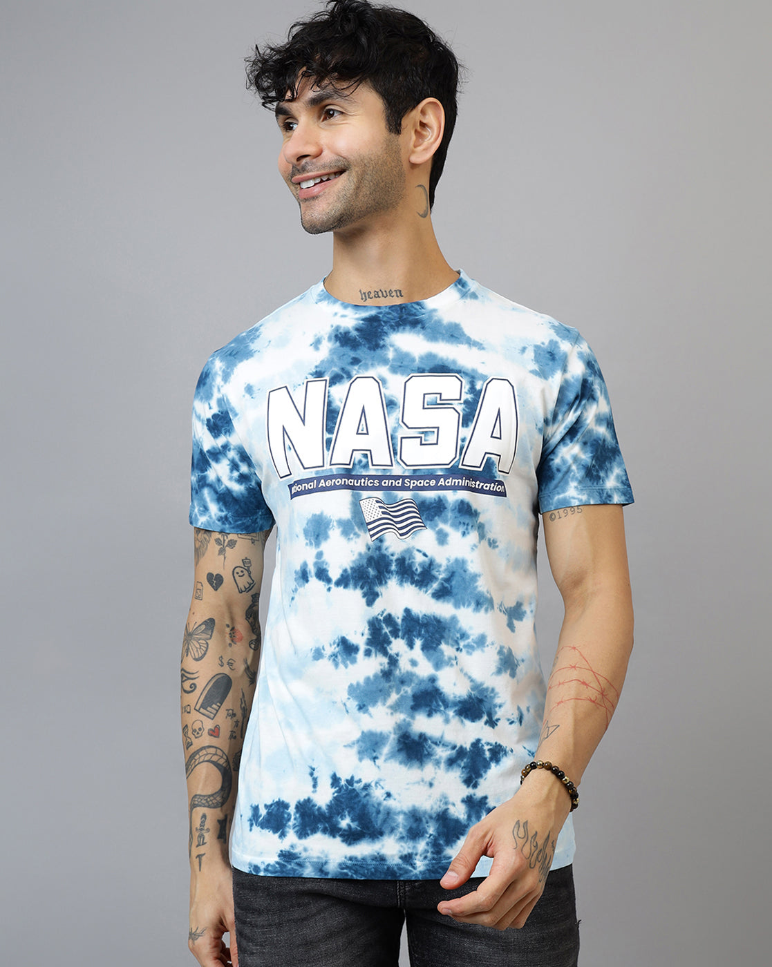 Nasa Printed Regular Fit Tshirt For Men