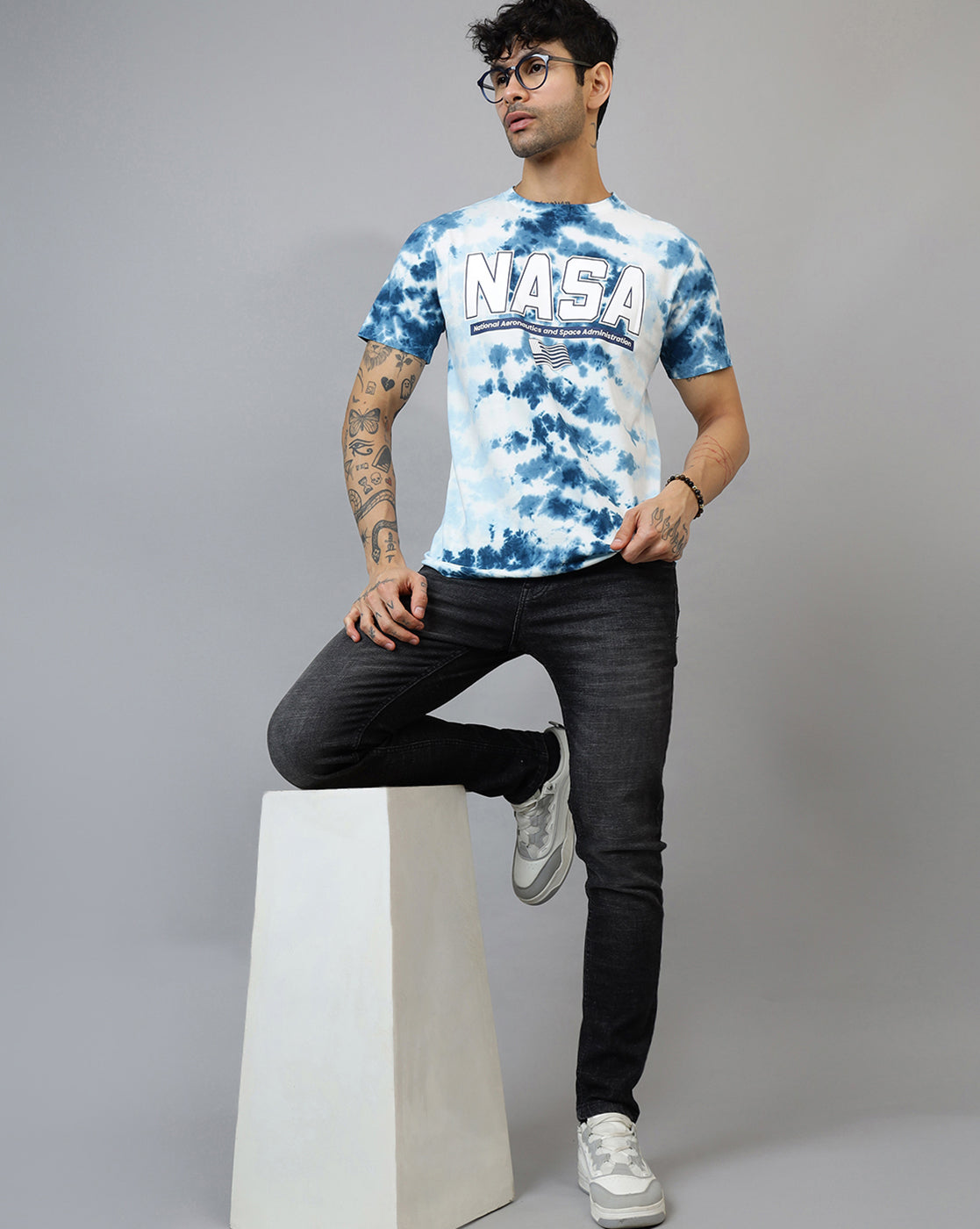Nasa Printed Regular Fit Tshirt For Men