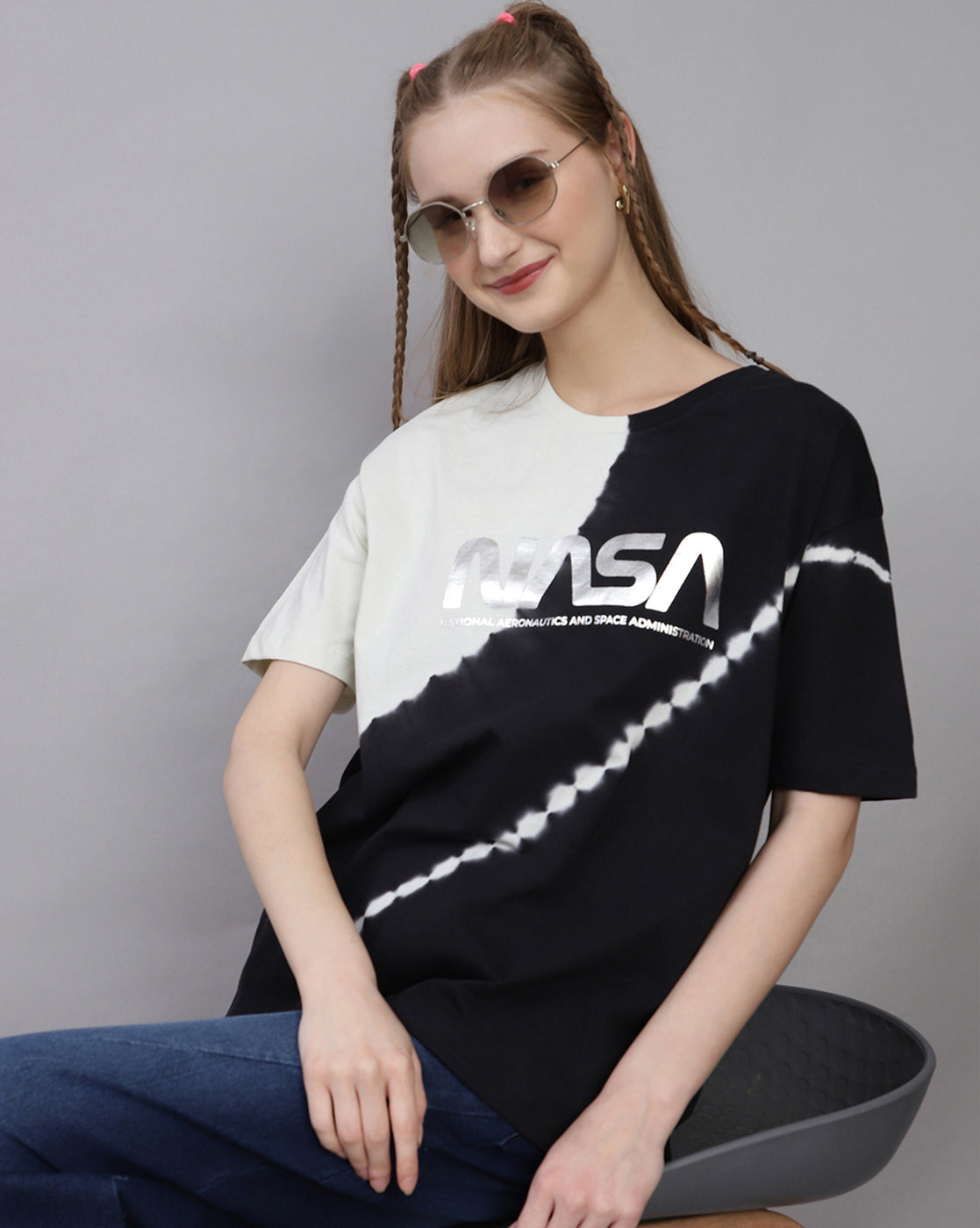 Nasa Printed Oversized Fit Tshirt For Women