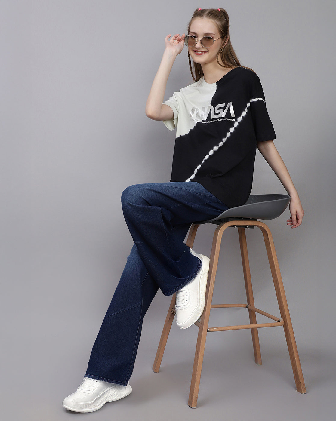 Nasa Printed Oversized Fit Tshirt For Women
