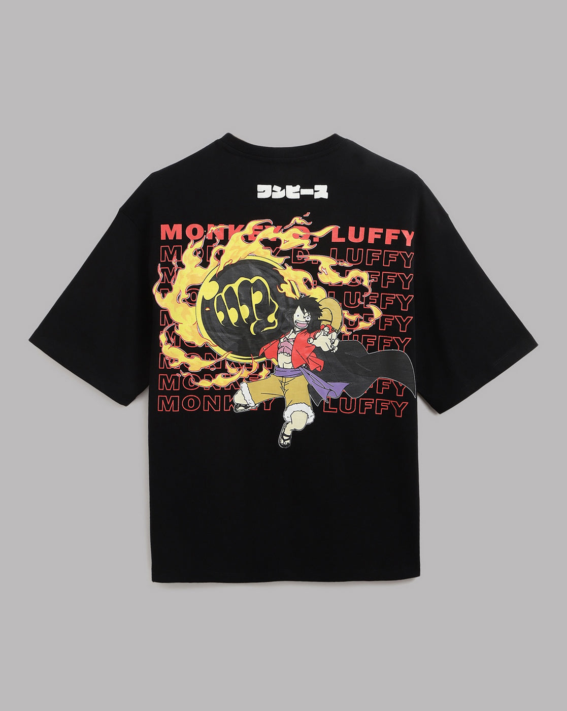 One Piece Monkey D Luffy Oversized Tshirt Men