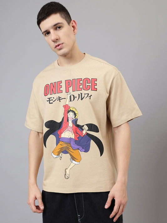 One Piece Straw Hat Oversized Tshirt Men