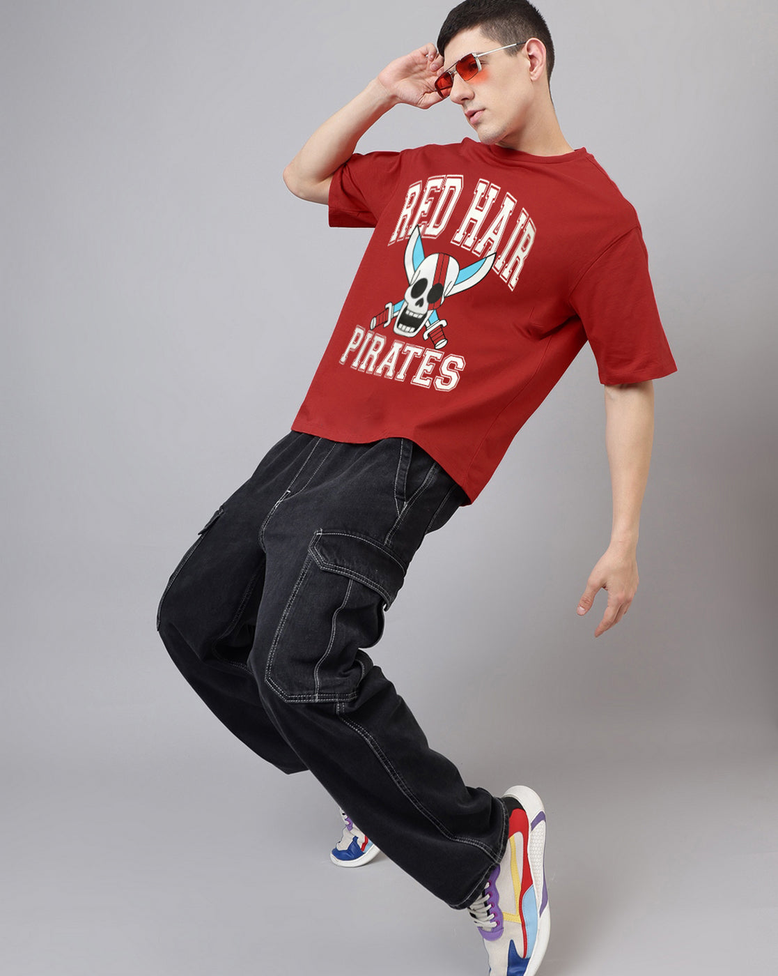 One Piece Shanks Oversized Tshirt Men