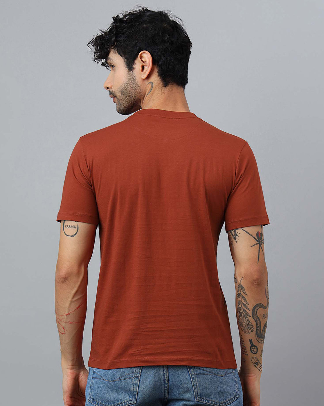 One Piece Printed Regular Fit Tshirt For Men