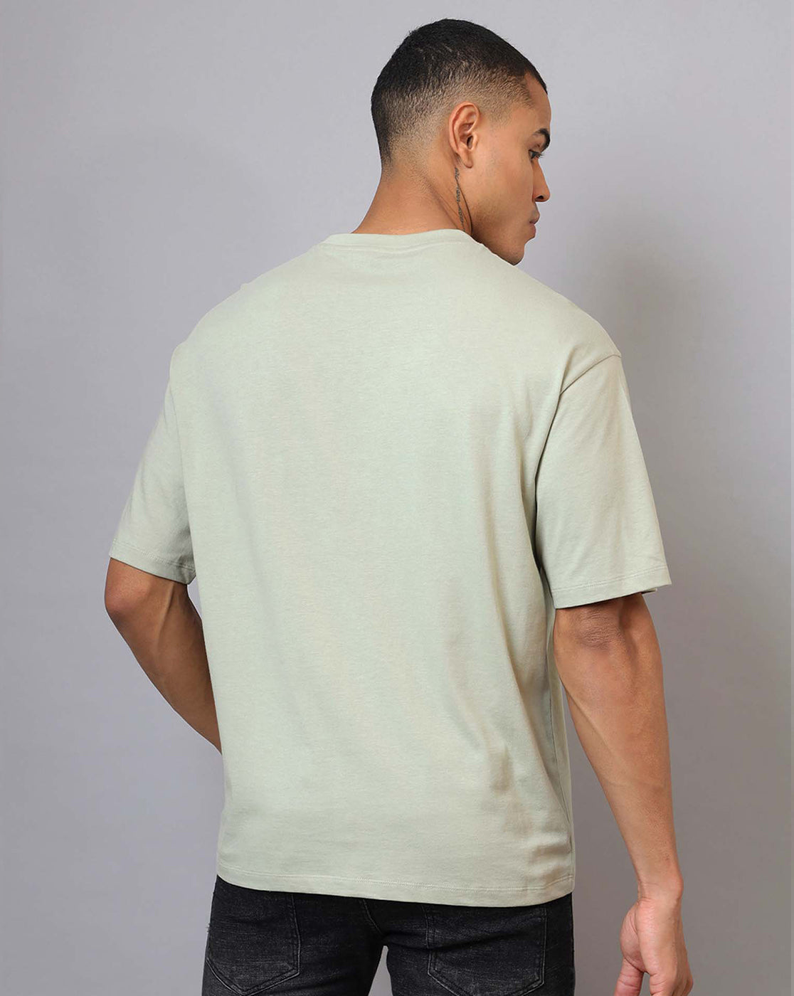 One Piece Printed Oversized Tshirt For Men