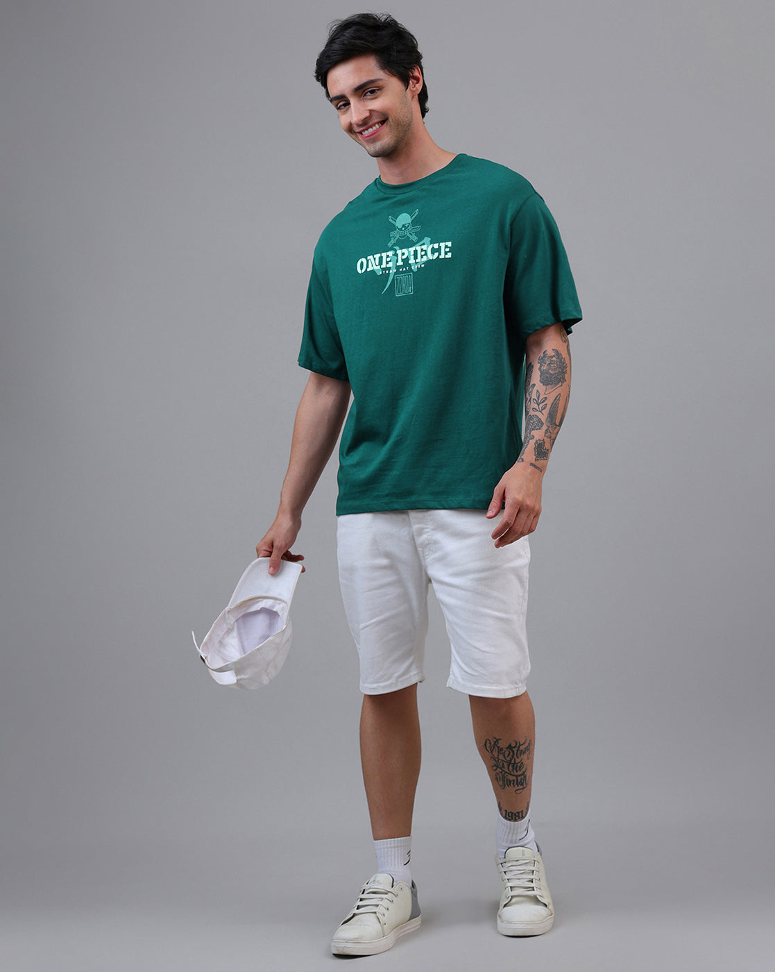 One Piece Printed Oversized Tshirt For Men