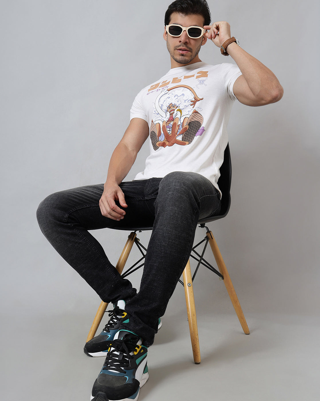 Luffy Printed Regular Fit Tshirt For Men