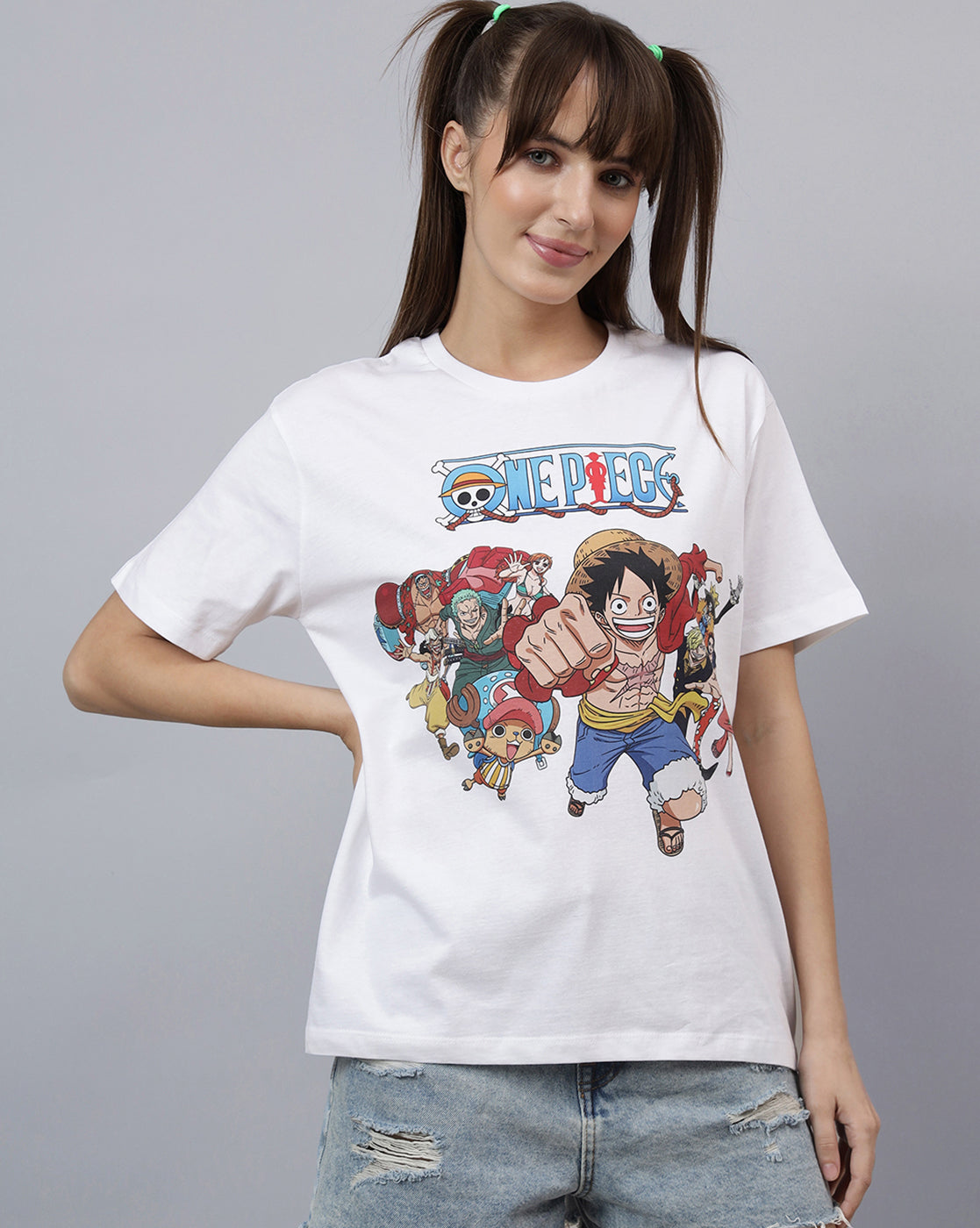 One Piece Printed Oversized Tshirt For Women