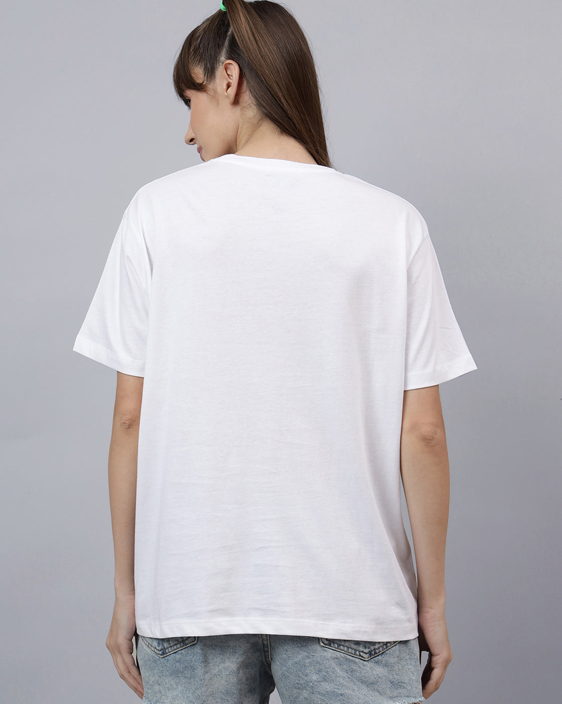 One Piece Printed Oversized Tshirt For Women