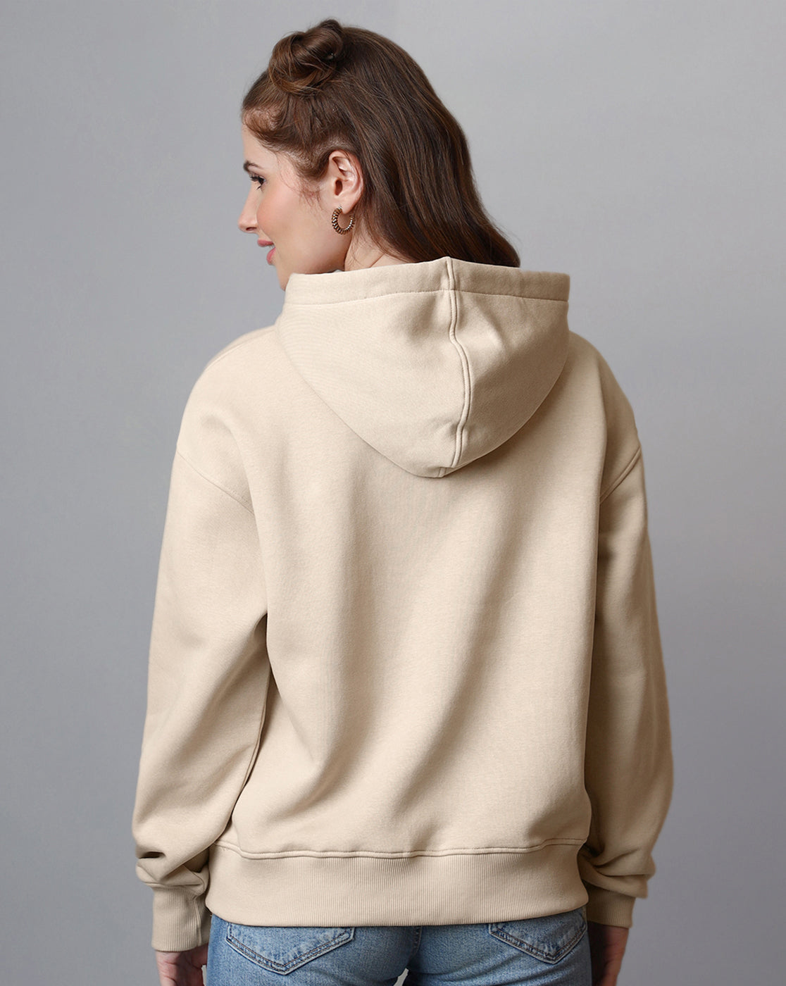 Peanuts Printed Relaxed Fit Hoodie For Women