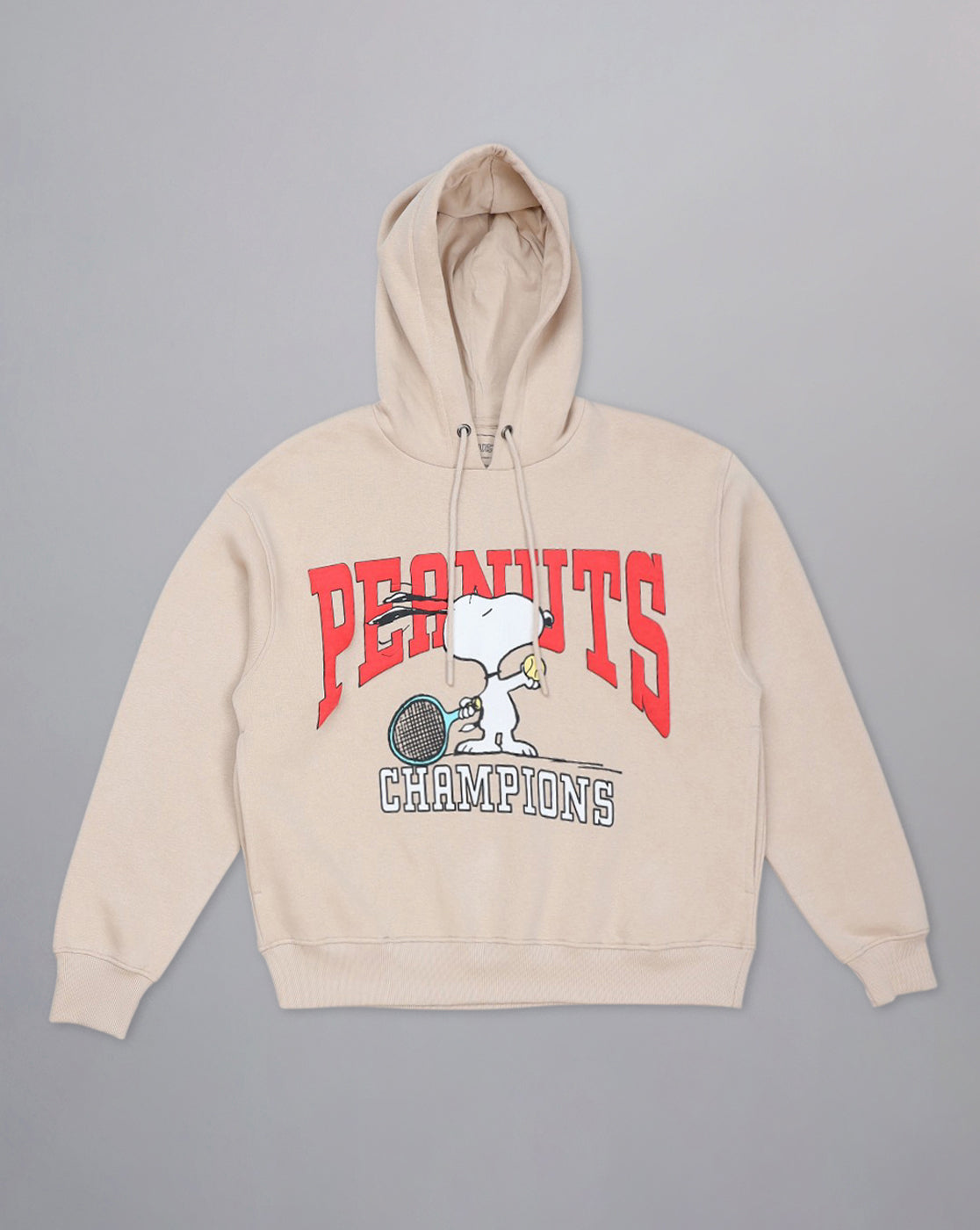 Peanuts Printed Relaxed Fit Hoodie For Women