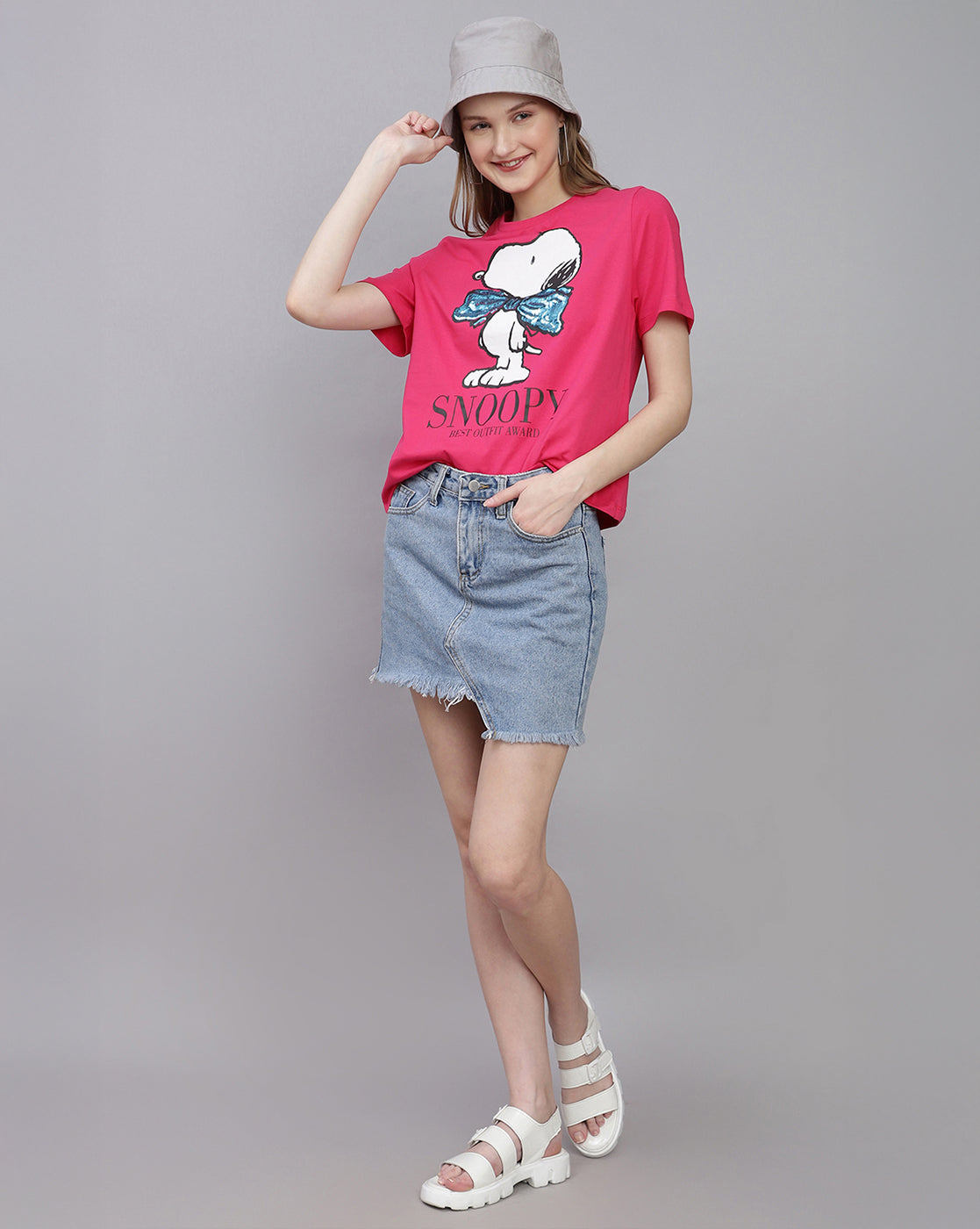 Peanuts Printed Regular Fit Tshirt For Women