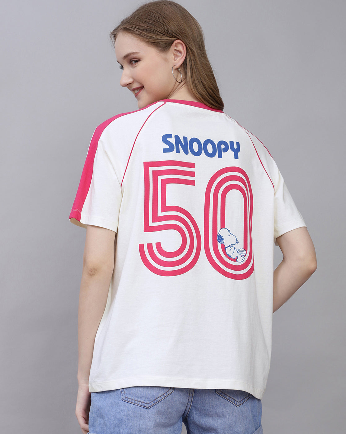 Snoopy Printed Oversized Tshirt For Women