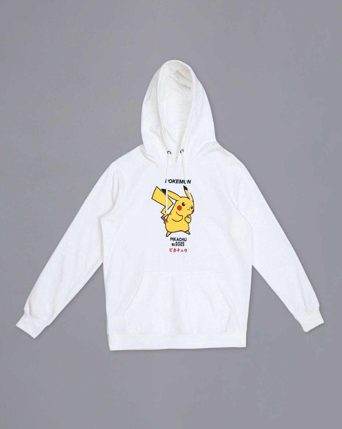 Pokemon Pikachu Off White Regular Fit Hoodie For Men