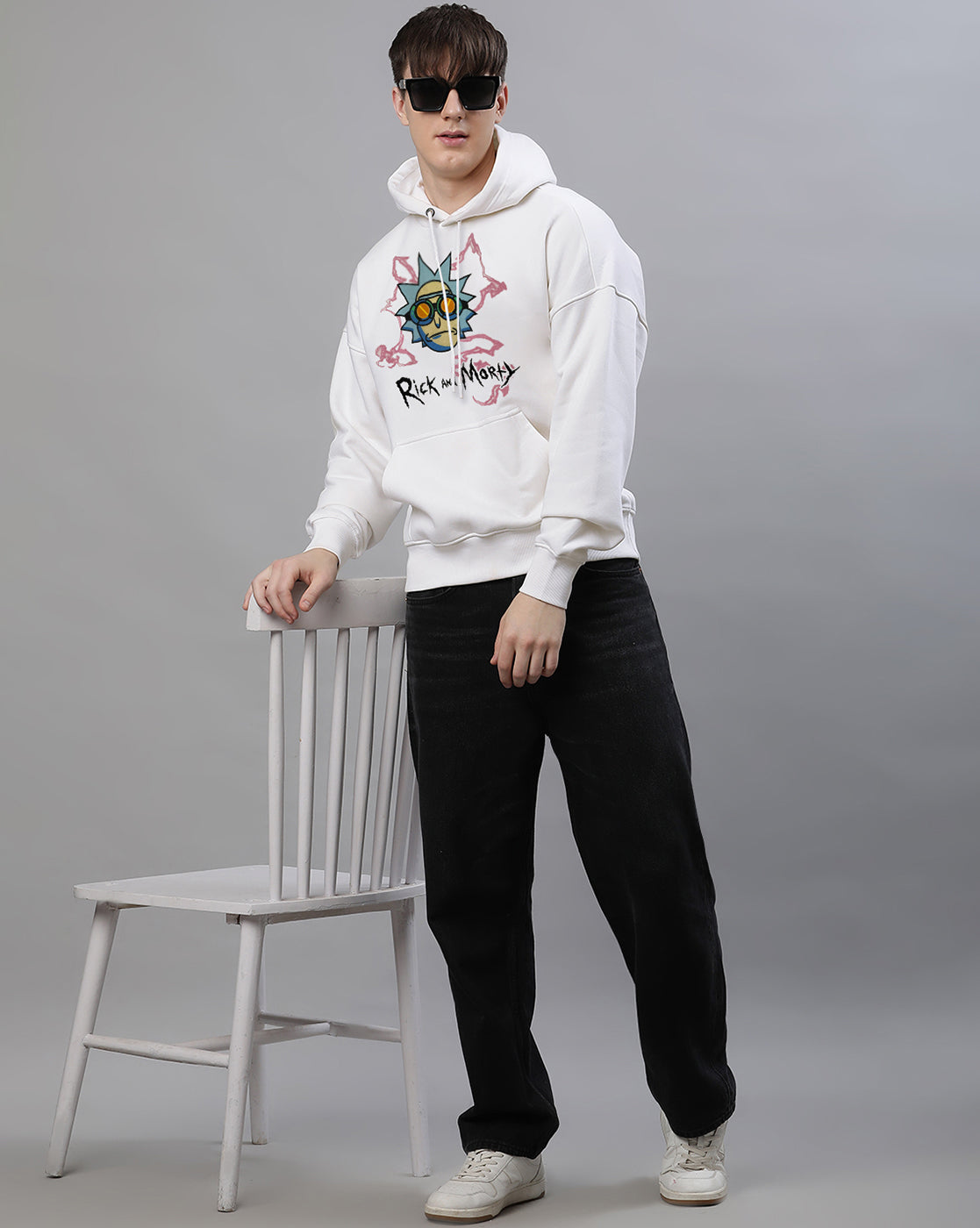 Rick & Morty Oversized Hoodie Men