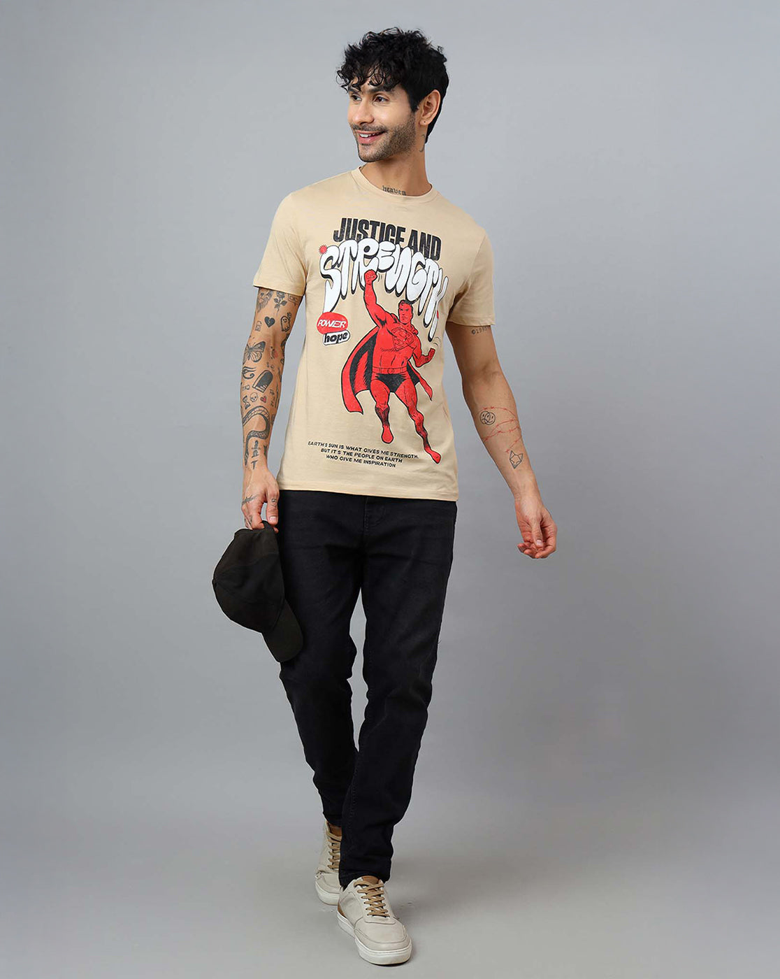 Superman Printed Regular Fit Tshirt For Men