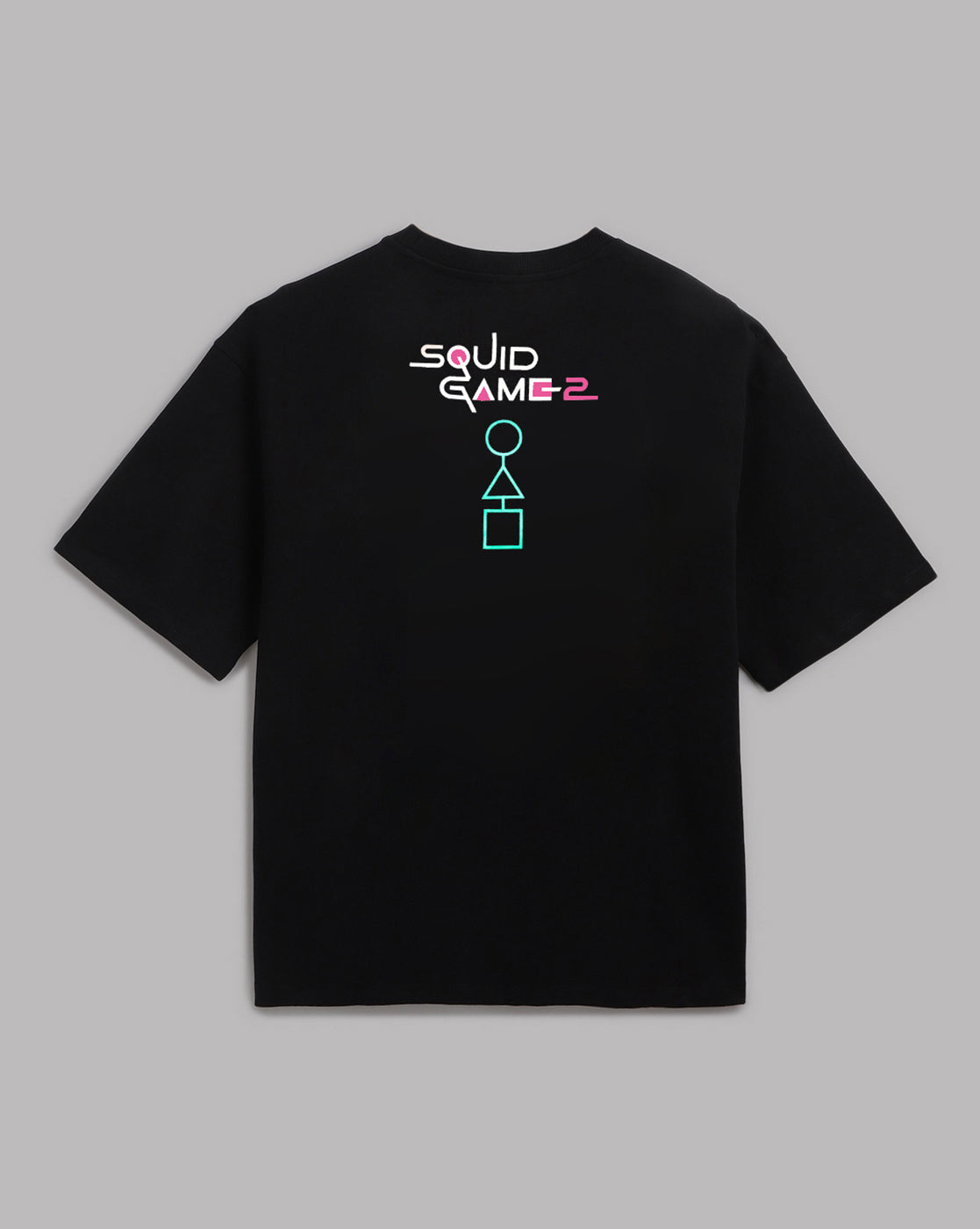 Squid Game Front Man printed oversized tee flat lay for men Netflix merch