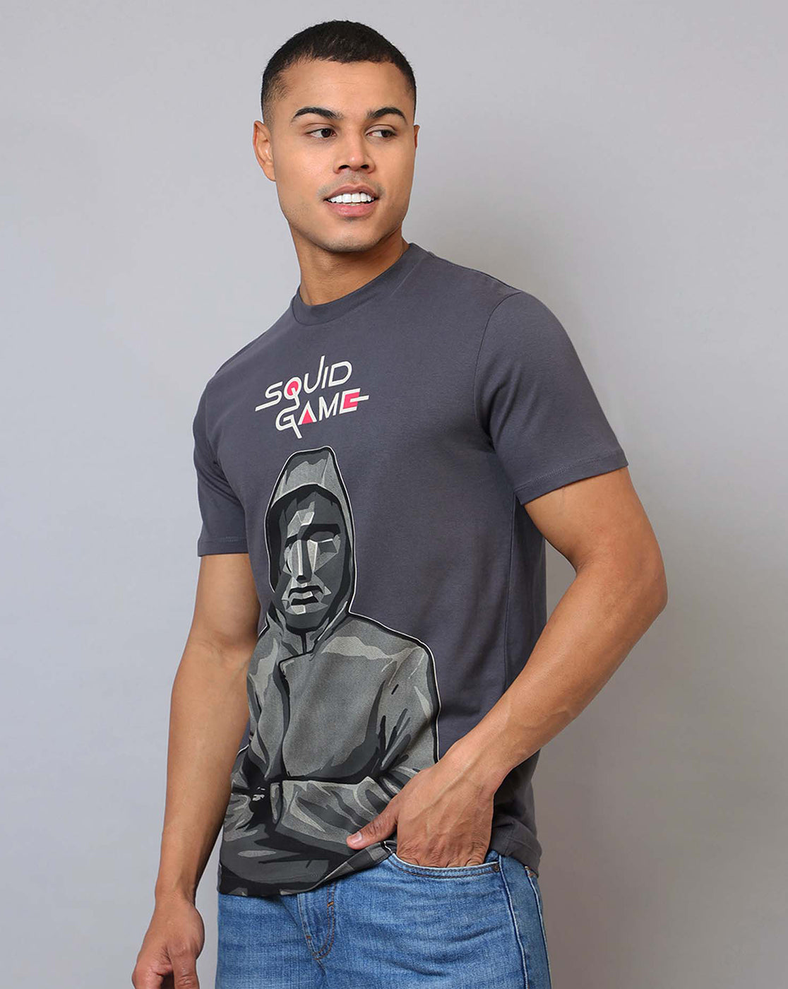 Squid Game Printed Regular Fit Tshirt For Men