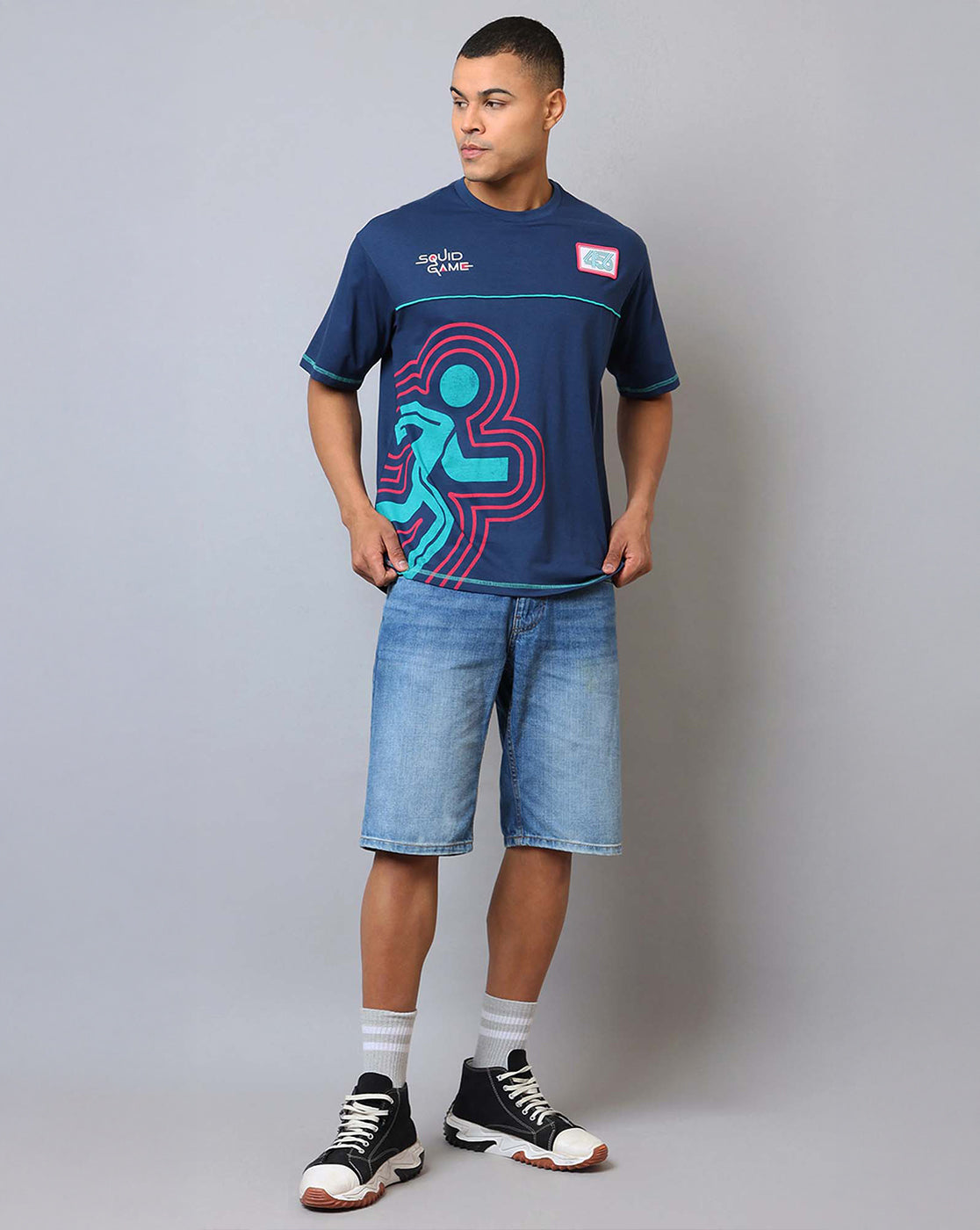 Squid Game Printed Oversized Tshirt For Men