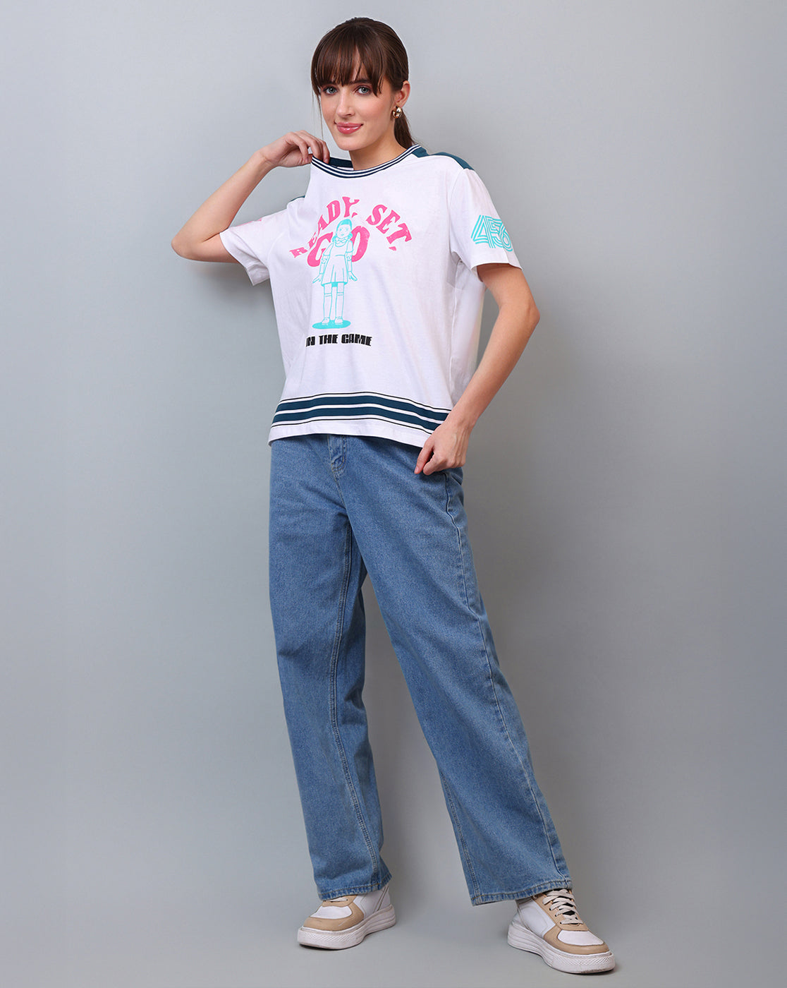 Squid Game Printed Oversized Tshirt For Women
