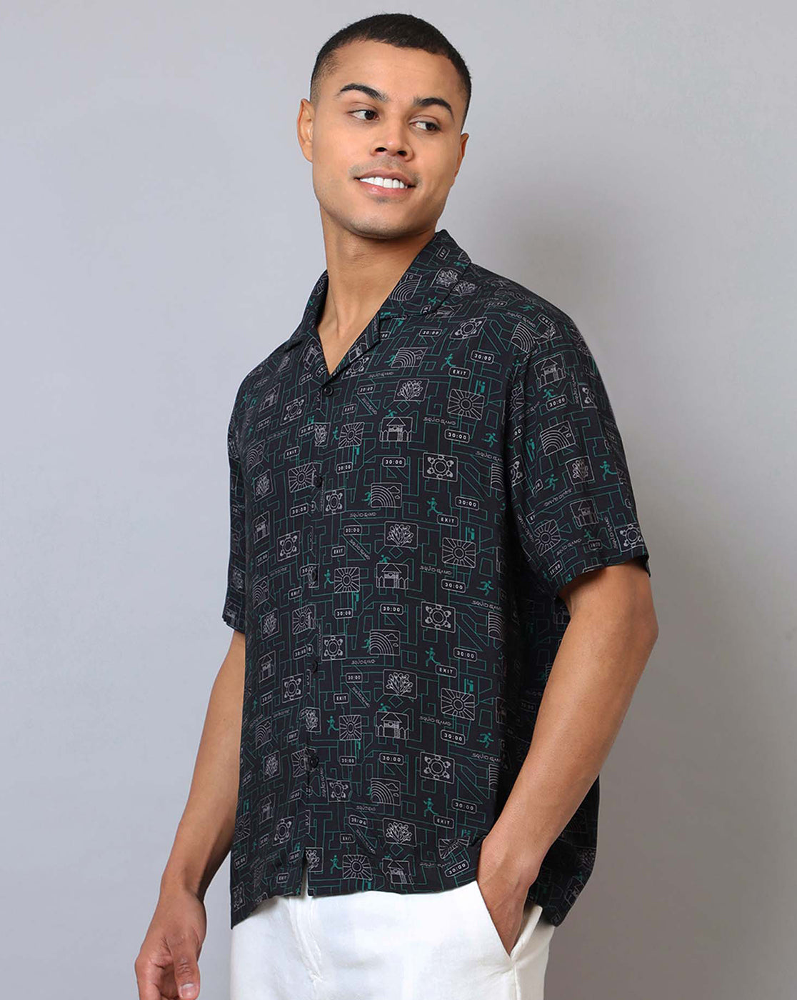 Squid Game Printed Regular Fit Shirt For Men