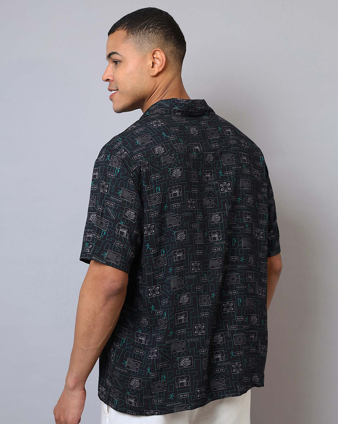 Squid Game Printed Regular Fit Shirt For Men