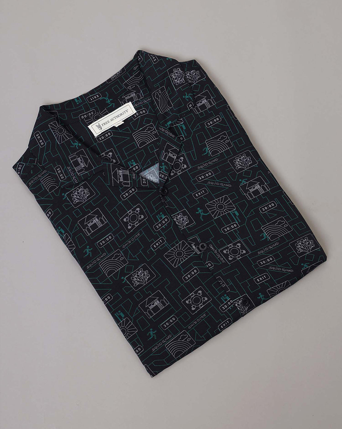 Squid Game Printed Regular Fit Shirt For Men