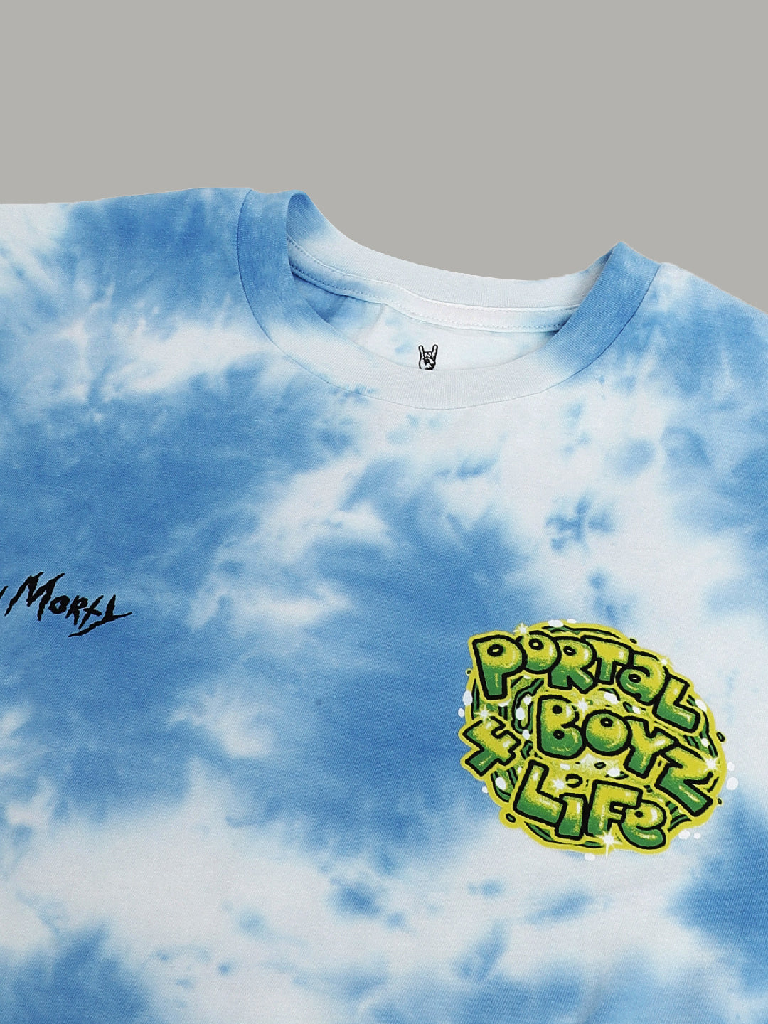 Rick & Morty Tie-Dye Blue Tshirt For Men
