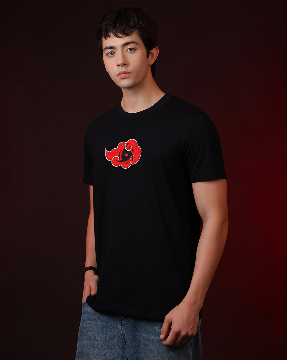 Naruto Printed Regular Fit Tshirt For Men