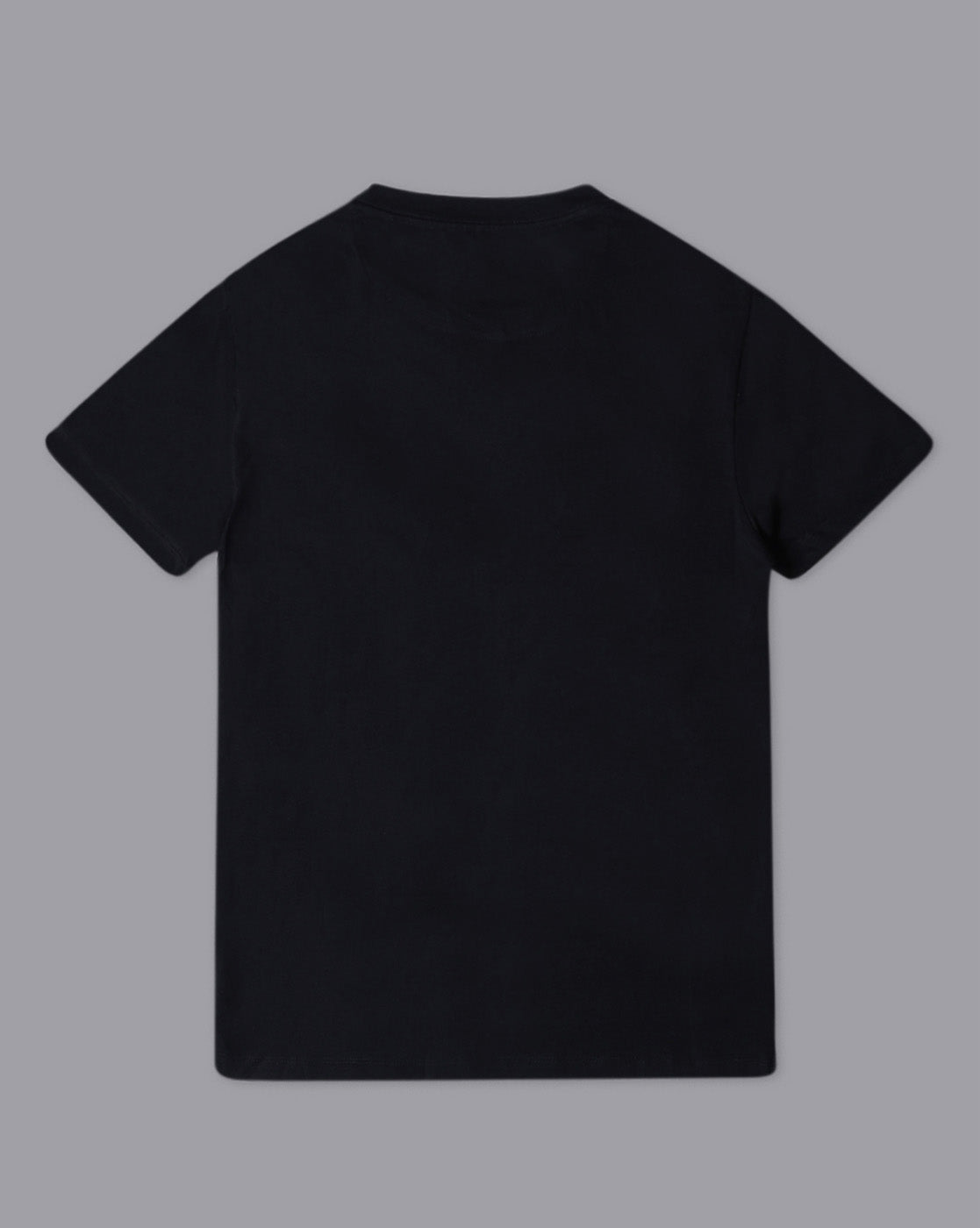 Men Black Regular Fit Tshirt